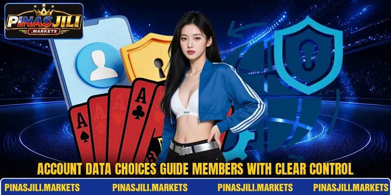 Account data choices guide members with clear control