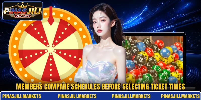Members compare schedules before selecting ticket times Members compare schedules before selecting ticket times
